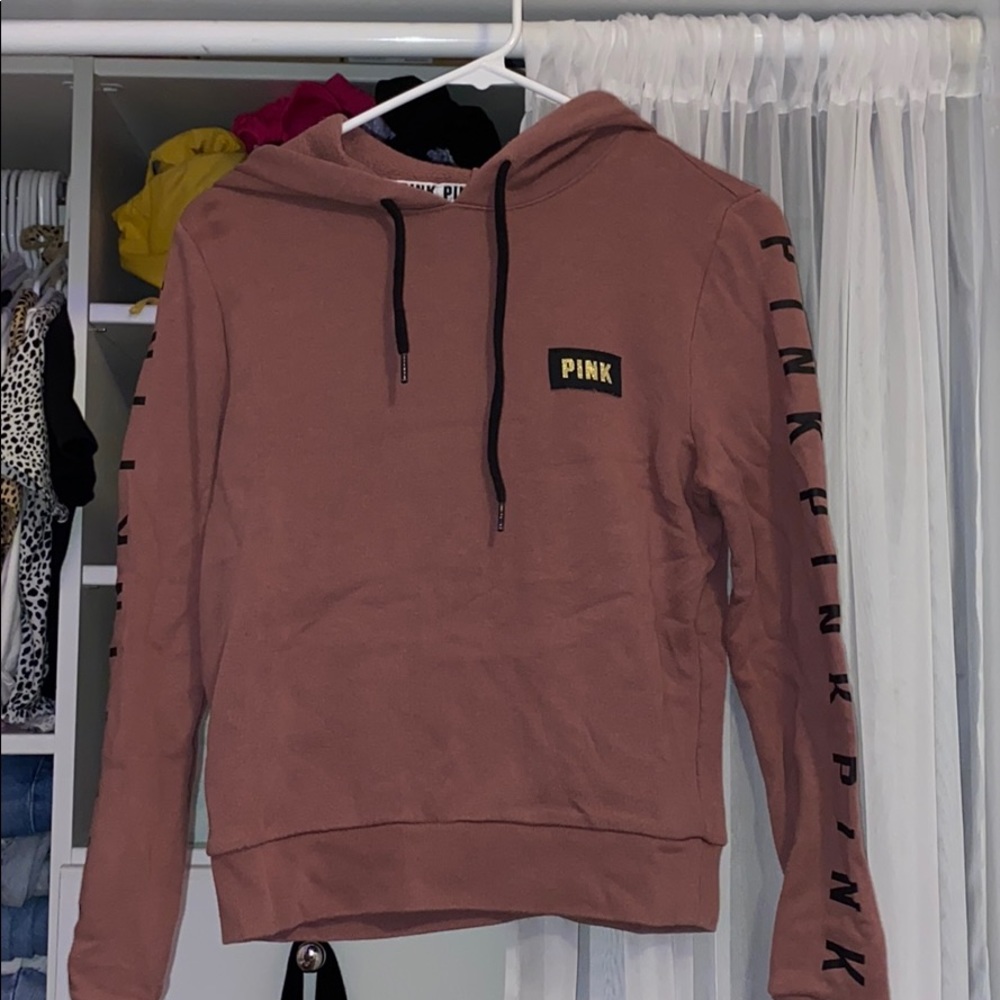 pink hoodie